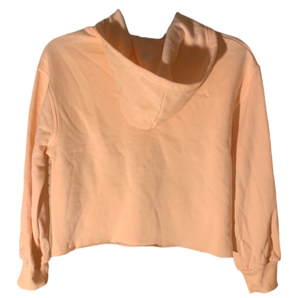 Juniors Art Class Hooded Crop Top Sweatshirt Long Sleeves Large Pullover Hoodie - Picture 2 of 6